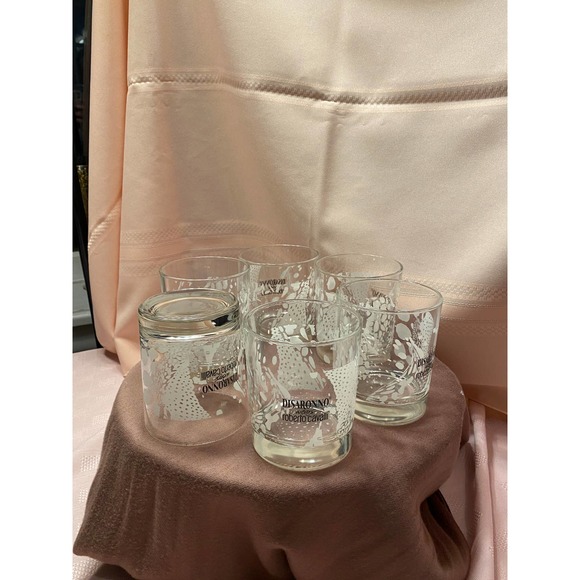 Set of Six (6) DiSaronno Wears Roberto Cavalli Rocks Drinking Glasses - Picture 16 of 16